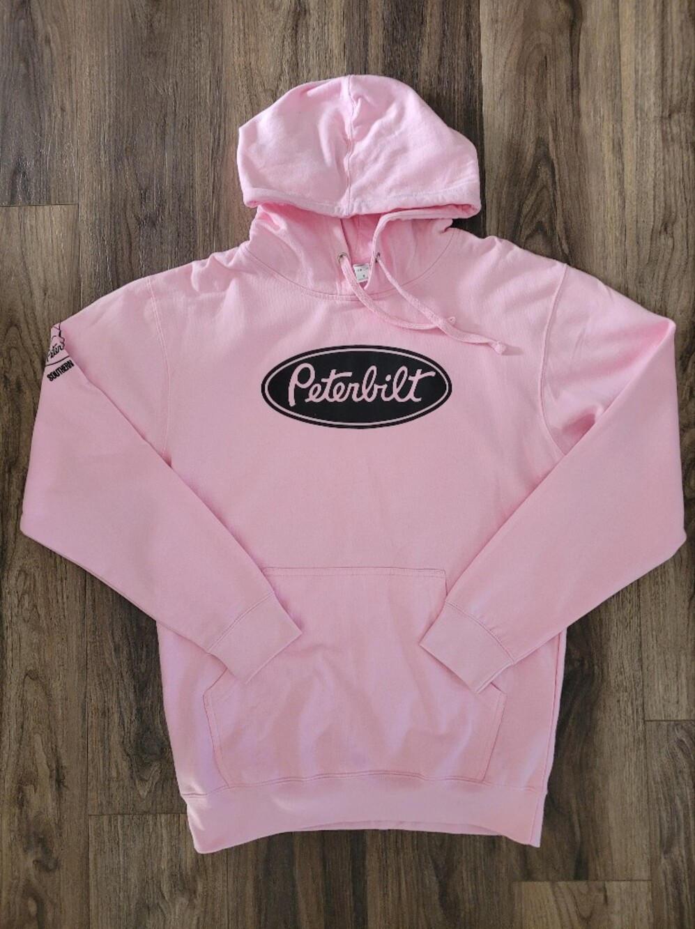 Peterbilt Women's Pink Logo Hoodie - Pullover Sweater